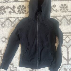 Lululemon Athletica Black Scuba Zip-Up Hoodie